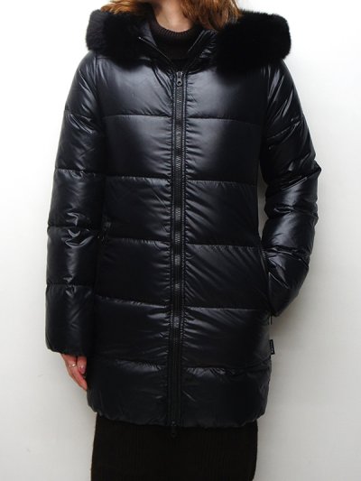 画像1: 【OUTLET】DUVETICA -Women-（デュベティカ）KAPPADUE（カッパドゥエ）Black Fur-Fox/999ALL（all black）オールブラック※サイズ38のみ