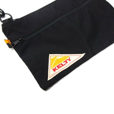 画像4: KELTY（ケルティ）VINTAGE FLAT POUCH"SM"（ヴィンテージフラットポーチSM）/Black（ブラック）