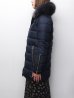 画像2: 【OUTLET】DUVETICA -Women-（デュベティカ）BLODWEN（ブロドウェン）Grey Fur-FinRacoon/770（blu navy）ネイビー※サイズ42のみ (2)