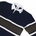 画像4: ＜50%OFF＞BARBARIAN（バーバリアン）クラシック ラガーシャツ（CENTER STRIPES）”旧モデル” / Navy×Ivory×Moss（ネイビー×アイボリー×モスグリーン）※Sサイズのみ