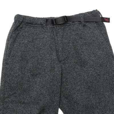 画像2: GRAMICCI（グラミチ）BONDING KNIT FLEECE NARROW RIB PANT（ボンディングニットフリースナローリブパンツ）/Heather Charcoal（ヘザーチャコール）