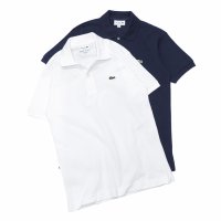 30%OFF！！【期間限定8/18まで】LACOSTE（ラコステ）Classic Fit Pique Polo Shirt（クラシックフィットピケポロシャツ）/White（ホワイト）・Navy（ネイビー）※Imported from France