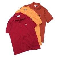 30%OFF！！【期間限定8/18まで】LACOSTE（ラコステ）Classic Fit Pique Polo Shirt（クラシックフィットピケポロシャツ）/Bordeaux（ボルドー）・Orange（オレンジ）・Marron（マロン）※Imported from France