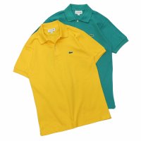 30%OFF！！【期間限定8/18まで】LACOSTE（ラコステ）Classic Fit Pique Polo Shirt（クラシックフィットピケポロシャツ）/Wasp（イエロー）・Bailloux（ブルーグリーン）※Imported from France
