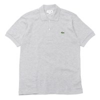 30%OFF！！【期間限定8/18まで】LACOSTE（ラコステ）Classic Fit Pique Polo Shirt（クラシックフィットピケポロシャツ）/Silver Chine（杢シルバーグレー）※Imported from France