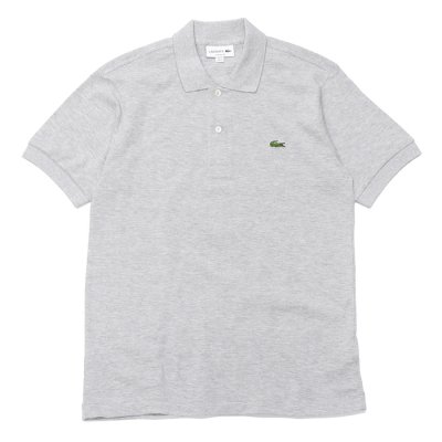 画像1: LACOSTE（ラコステ）Classic Fit Pique Polo Shirt（クラシックフィットピケポロシャツ）/Silver Chine（杢シルバーグレー）※Imported from France