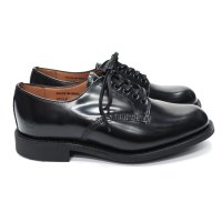 SANDERS（サンダース）Female Plain Toe Shoe Rubber Sole（レディース プレーントゥシューズ ラバーソール）/Black（ブラック）