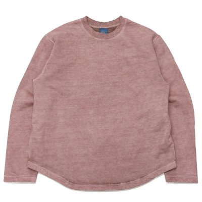 画像1: Good On（グッドオン）Rough Crew Sweat（ラフクルースウェット）"Pigment Dye"/Azuki（アズキ）