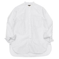 30%OFF！！A VONTADE（アボンタージ）Banded Collar Shirts（バンドカラーシャツ）Cotton Linen Chambray/Grey Stripe（グレーストライプ）