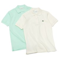 30%OFF！！【期間限定8/18まで】LACOSTE（ラコステ）Classic Fit Pique Polo Shirt（クラシックフィットピケポロシャツ）/Ecru（キナリ）・Mint（ミントグリーン）※Imported from France