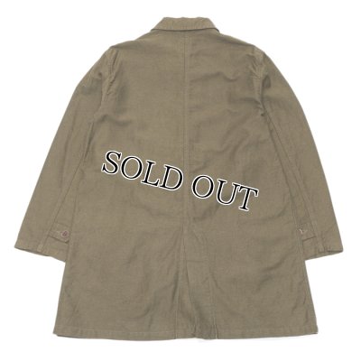 画像2: 30%OFF！！F.O.B FACTORY（エフオービーファクトリー）FRENCH BASK COAT（フレンチバスクコート）CL DOUBLECLOTH BACK SATIN/Olive（オリーブ）