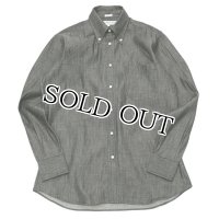 ＜30%OFF＞INDIVIDUALIZED SHIRTS（インディビジュアライズドシャツ）Classic Fit B.D. Shirt（クラシックフィットボタンダウンシャツ）"RIGID DENIM"/Black（ブラック）※15Hサイズのみ