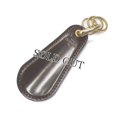 画像1: Rutt shoes（ラッドシューズ）SHOE HORN&KEY HOLDER（シューホーン&キーホルダー）SHELL CORDOVAN/Dark Cognac×Black（ダークコニャック×ブラック）