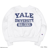 Champion（チャンピオン）REVERSE WEAVE CREW NECK SWEATSHIRT（リバースウィーブクルーネックスウェットシャツ）"YALE"/White（ホワイト）Made in USA※Mサイズのみ