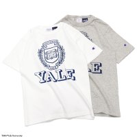 40%OFF！！Champion（チャンピオン）T1011 US Print T-Shirt（ティーテンイレブンUSプリントTシャツ）"YALE"/White×Navy（ホワイト×ネイビー）・Oxford（オックスフォードグレー）Made in USA