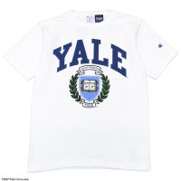 40%OFF！！Champion（チャンピオン）T1011 US Print T-Shirt（ティーテンイレブンUSプリントTシャツ）"YALE"/White（ホワイト）Made in USA※Sサイズのみ