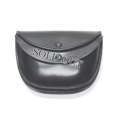 画像2: KAPTAIN SUNSHINE（キャプテンサンシャイン）Round Wallet Mid Porch（ラウンドウォレットミディアムポーチ）ITALIAN COW LEATHER/Black（ブラック）