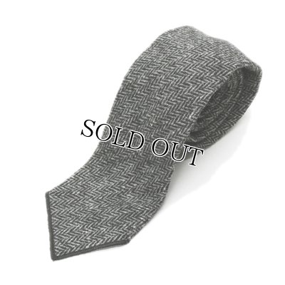 画像1: ENGINEERED GARMENTS（エンジニアードガーメンツ）NECK TIE（ネクタイ）Poly Wool Herringbone/Grey（グレー）