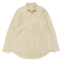 40%OFF！！KAPTAIN SUNSHINE（キャプテンサンシャイン）Cotton Semi Spread Collar Shirt（コットンセミスプレッドカラーシャツ）WASHED FINX LIGHT WEATHER STRIPE/Pin Stripe（ピンストライプ）※38のみ