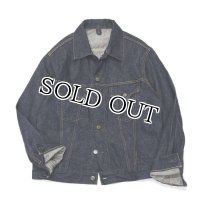 *A VONTADE（アボンタージ）Trucker Jacket TypeIII（トラッカージャケットタイプ3）13.5oz Brown Organic Cotton Selvedge Denim/Indigo（インディゴ）