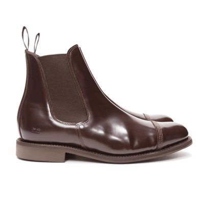 画像1: SANDERS（サンダース）Military Cap Toe Chelsea Boot（ミリタリーキャップトゥチェルシーブーツ）/Ebony Brown（エボニーブラウン）