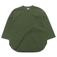 blurhms ROOTSTOCK（ブラームスルーツストック）Rough&Smooth Thermal Baseball Tee（ラフ&スムースサーマルベースボールTシャツ）/Olive（オリーブ）