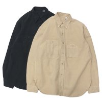 30%OFF！！KAPTAIN SUNSHINE（キャプテンサンシャイン）Work Shirt（ワークシャツ）FINX LINEN BOIL GABADINE/Khaki（カーキ）・Black（ブラック）