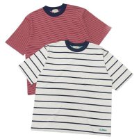 30%OFF！！L.L.Bean（エルエルビーン）Union Short Sleeve Striped T-Shirt（ユニオンショートスリーブストライプTシャツ）-JAPAN EDITION-/Birch×Dk.Navy（バーチ×ダークネイビー）・Red×Navy×Birch（レッド×ネイビー×バーチ）