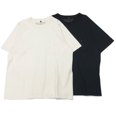 画像1: Nigel Cabourn（ナイジェル・ケーボン）9.5oz BASIC T-SHIRT（9.5ozベーシックTシャツ）/Ivory（アイボリー）・Black（ブラック）