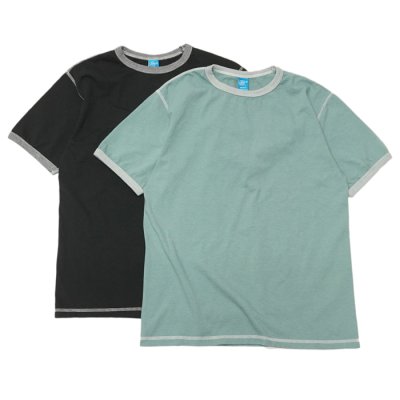 画像1: Good On（グッドオン）80's Ringer Tee（80'sリンガーTシャツ）"Reactive Dye"/G.Green（Gグリーン）・Black（ブラック）