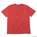 画像2: Good On（グッドオン）Short Sleeve Crew Neck Pocket Tee（ショートスリーブクルーネックポケット付きTシャツ）"Vintage Dye"/Red（レッド）・Black（ブラック） (2)