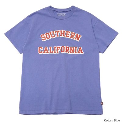 画像2: Sloppy Supply（スラッピーサプライ）Short Sleeve Print Tee（ショートスリーブプリントTシャツ）"SO.CAL"/Blue（ブルー）・Fade Black（フェードブラック）