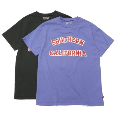 画像1: Sloppy Supply（スラッピーサプライ）Short Sleeve Print Tee（ショートスリーブプリントTシャツ）"SO.CAL"/Blue（ブルー）・Fade Black（フェードブラック）