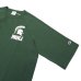 画像5: Champion（チャンピオン）T1011 Raglan Short Sleeve T-Shirt（ティーテンイレブンラグランショートスリーブTシャツ）"MICHIGAN STATE"/Moss Green（モスグリーン）Made in USA※Lサイズのみ