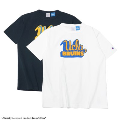 画像1: Champion（チャンピオン）T1011 US Print T-Shirt（ティーテンイレブンUSプリントTシャツ）"UCLA"/White（ホワイト）・Navy（ネイビー）Made in USA