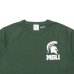 画像3: Champion（チャンピオン）T1011 Raglan Short Sleeve T-Shirt（ティーテンイレブンラグランショートスリーブTシャツ）"MICHIGAN STATE"/Moss Green（モスグリーン）Made in USA※Lサイズのみ