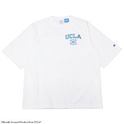 Champion（チャンピオン）T1011 Raglan Short Sleeve T-Shirt（ティーテンイレブンラグランショートスリーブTシャツ）"UCLA"/White（ホワイト）Made in USA※Lサイズのみ