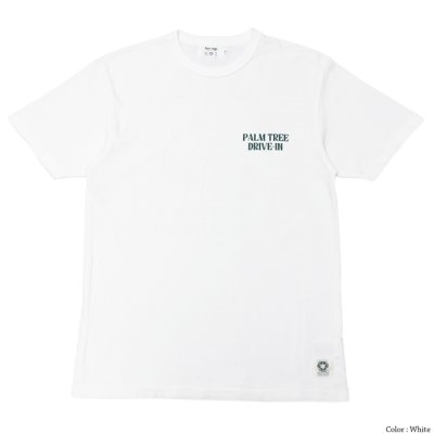 画像2: free rage（フリーレイジ）リサイクルコットンプリントTee"DRIVE-IN"/White（ホワイト）・Brown（ブラウン）