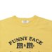 画像6: free rage（フリーレイジ）リサイクルコットンプリントTee"FUNNY FACE"/White（ホワイト）・Yellow（イエロー）