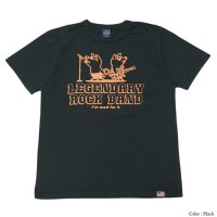 STUDIO D'ARTISAN（ステュディオ・ダ・ルチザン）USAコットンプリントＴシャツ"LEGENDARY"/Black（ブラック）※XLサイズのみ