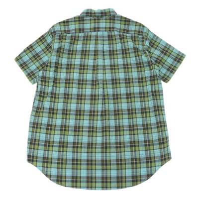 画像2: SERO（セロ）Short Sleeve Pullover B.D Shirt（ショートスリーブプルオーバーボタンダウンシャツ）Madras Check/Blue（ブルー）