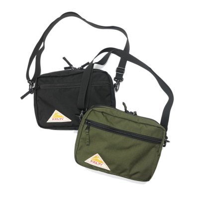 画像1: KELTY（ケルティ）RECTANGLE ZIP SHOULDER "M"（レクタングルジップショルダー）/BLACK（ブラック）・OLIVE（オリーブ）