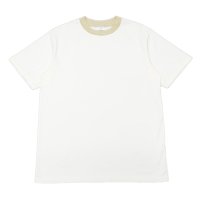 Yonetomi NEW BASIC（ヨネトミニューベーシック）RINGER T-SHIRT（リンガーTシャツ）/White（ホワイト）