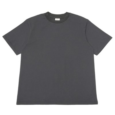 画像1: Yonetomi NEW BASIC（ヨネトミニューベーシック）RINGER T-SHIRT（リンガーTシャツ）/Dk.Gray（ダークグレー）