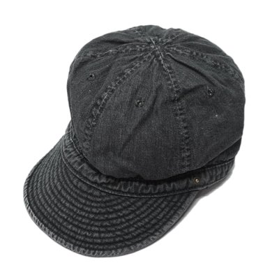 画像1: DECHO（デコー）STANDARD KOME CAP（スタンダードコメキャップ）-WASH-/Black（ブラック）