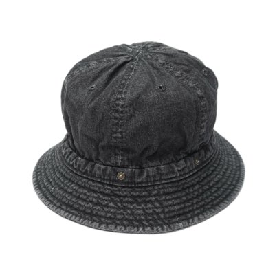 画像1: DECHO（デコー）STANDARD KOME HAT（スタンダードコメハット）-WASH-/Black（ブラック）