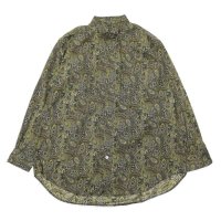 ENGINEERED GARMENTS（エンジニアードガーメンツ）Wing Collar Shirt（ウィングカラーシャツ）Cotton Paisley/Olive×Black（オリーブ×ブラック）