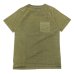 画像1: Good On（グッドオン）Short Sleeve Heavy Raglan Pocket Tee（ショートスリーブヘビーラグランポケットTシャツ）"Pigment Dye"/Sage（セージ） (1)