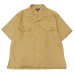 画像1: Nigel Cabourn（ナイジェル・ケーボン）OPEN COLLAR SHIRT（オープンカラーシャツ）LINEN TWILL/Beige（ベージュ） (1)