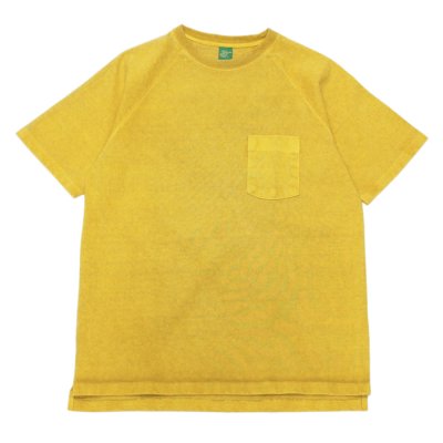 画像1: Good On（グッドオン）Short Sleeve Heavy Raglan Pocket Tee（ショートスリーブヘビーラグランポケットTシャツ）"Pigment Dye"/Banana（バナナ）